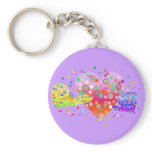 Hearts (love, amour, 爱)  A1 keychains