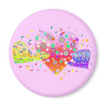 Hearts (love, amour, 爱)  A1 magnets