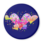 Hearts (love, amour 爱)  A3 magnets