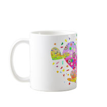Hearts (love, amour 爱)  A3 Coffee Mug