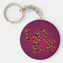 HEARTS LOVE by SHARON SHARPE Key Chain