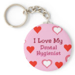 Hearts: Love my Dental Hygienist keychains