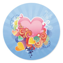 Hearts of Colour Stickers