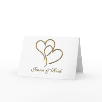 Hearts of gold greeting card