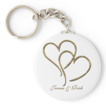 Hearts of gold keychain