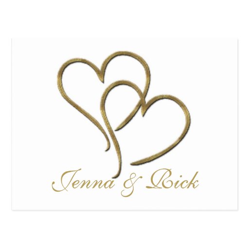 Hearts of gold post card
