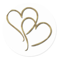 Hearts of gold stickers