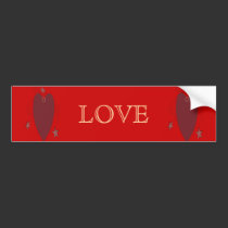 Hearts of Love bumper stickers