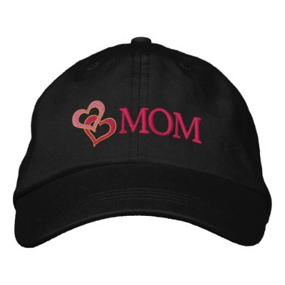 Hearts on a Cap for Mum Custom Embroidery Embroidered Hat Hearts on a Cap for Mum Custom Embroidery Embroidered Hat