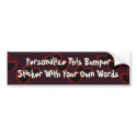 Hearts On Plum bumper stickers