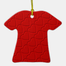 Hearts Pattern Christmas Tree Ornaments