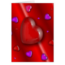 Hearts pattern greeting cards