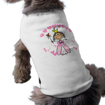 Hearts Princess Dog T-shirt