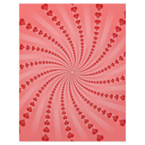 Hearts Spiral: Vector Artwork: Personalised Flyer