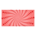 Hearts Spiral: Vector Artwork: photo cards