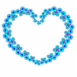Hearts & Stars Butterfly Heart photo sculptures