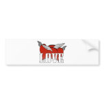 Hearts t-shirt bumper sticker