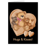 Hearts Teddy Bear Love cards