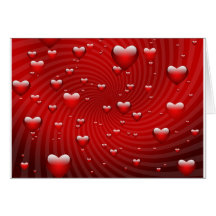 Hearts to infinity card