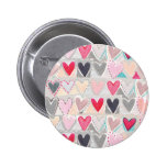 hearts xl pinback button