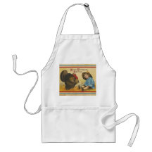 Hearty Thanksgiving Greetings Aprons