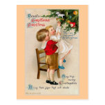 "Hearty Xmas Greetings" Postcard