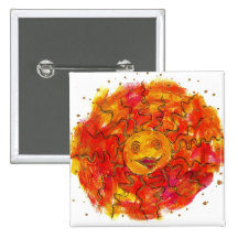 Heat Wave Sun Button