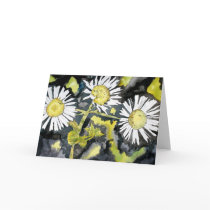 heath aster wildflower greeting card