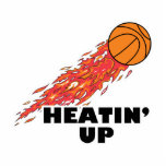 heatin up basketball on fire photo cutouts
