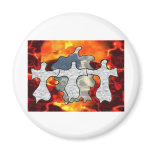Heaven And Hell Refrigerator Magnet