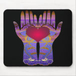 Heaven Hands Dark Mousepad