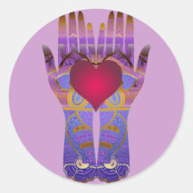 Heaven Hands Sticker