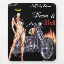 heaven & hell mouse mats
