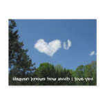 Heaven knows how much I love you Postcards