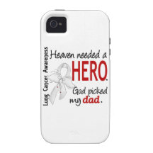 Heaven Needed a Hero Dad Lung Cancer iPhone 4 Cover