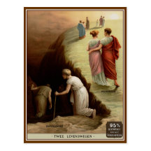 Heaven or Hell Vintage Advertisement Postcards