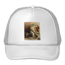 Heaven or Hell ?! Vintage Insurance Advertisement Hats
