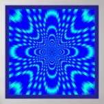 Heavenly Cross Flight Optical Illusion Poster