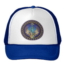 Heavenly Winged Guitar Trucker Hat