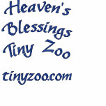 Heaven's Blessings Tiny Zoo - polo shirt, white embroidered shirts