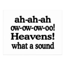 Heavens!  What a Sound Post Card