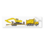 Heavy Duty Dump Truck Crane bumper stickers