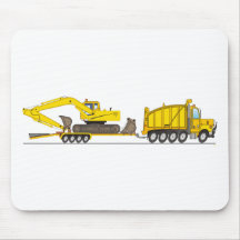 Heavy Duty Dump Truck Crane Mouse Mat
