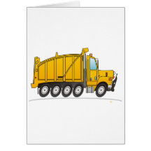 Heavy Duty Dump Truck Yellow Cards