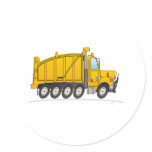 Heavy Duty Dump Truck Yellow stickers