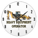 HEAVY EQUIPMENT OPERATOR WALL CLOCKS