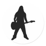 heavy metal guitar player stickers