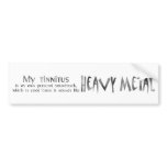 Heavy Metal Hearing Bumper Sticker bumper stickers