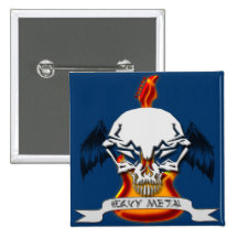 Heavy Metal Pinback Button