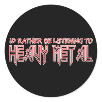 Heavy Metal Round Sticker